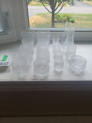 Textured Glassware Set - Image 1 of 4