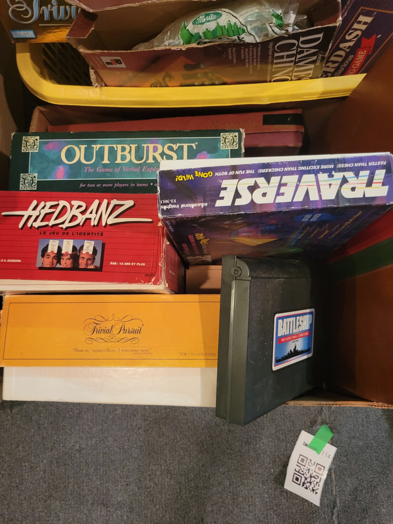 Box of Board Games and Kitchen Items - image 2 of 4