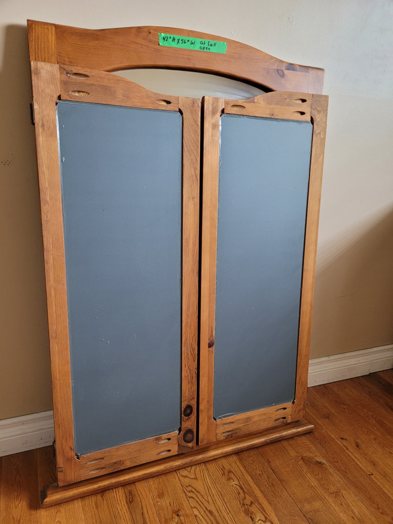Tri-Fold Wooden Mirror Frame - image 6 of 7