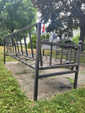 Metal Frame Couch  x2 with Glass Top Table  - thumbnail 6 of 14