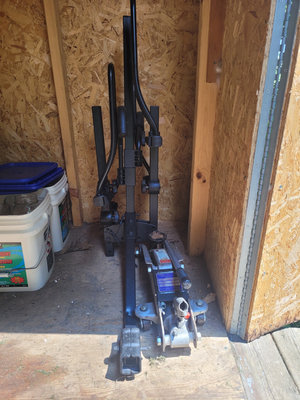 Hydraulic Trolley Jack and CCM Bike Rack - Image 1 of 9