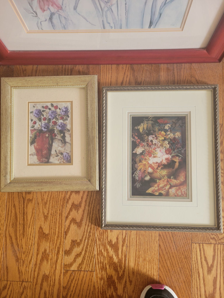 Three Framed Floral Paintings - image 2 of 2