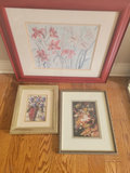 Three Framed Floral Paintings - thumbnail 1 of 2