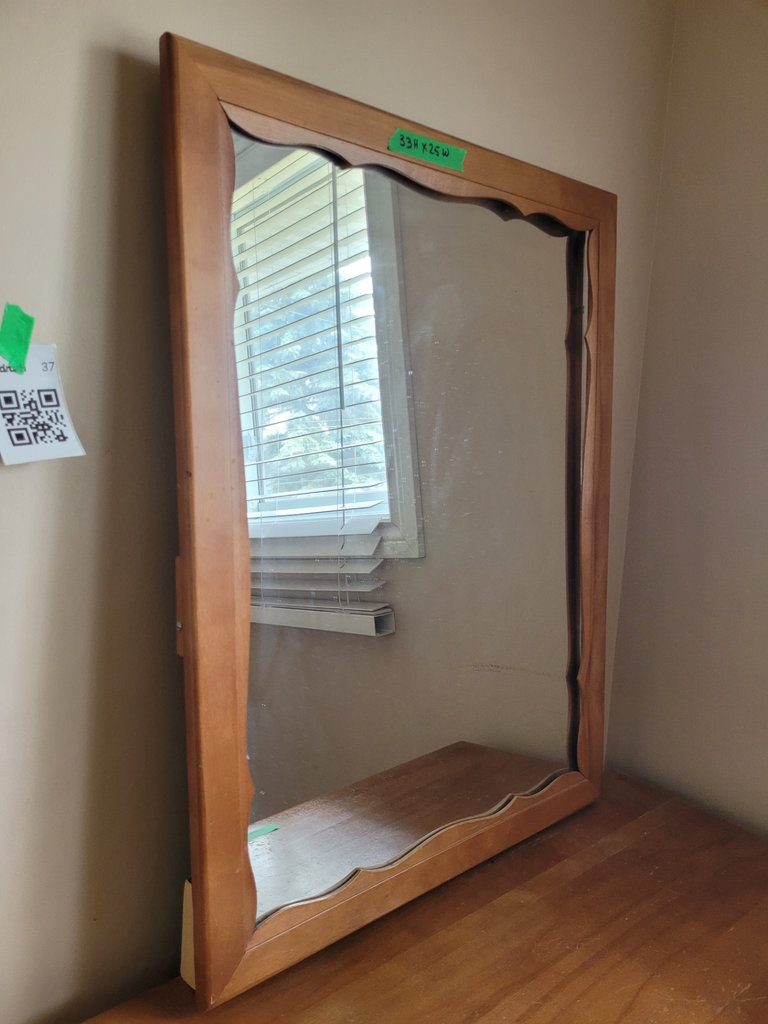 Wooden Dresser with Mirror - image 3 of 9