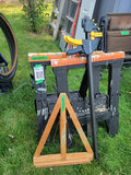 Sawhorse, Clamp, and Wooden Frame - thumbnail 1 of 1