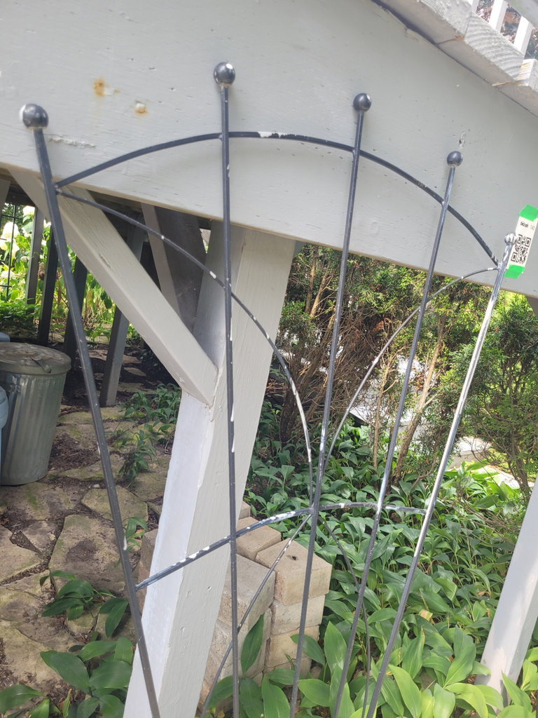 Black Metal Garden Trellis x2 - image 2 of 7