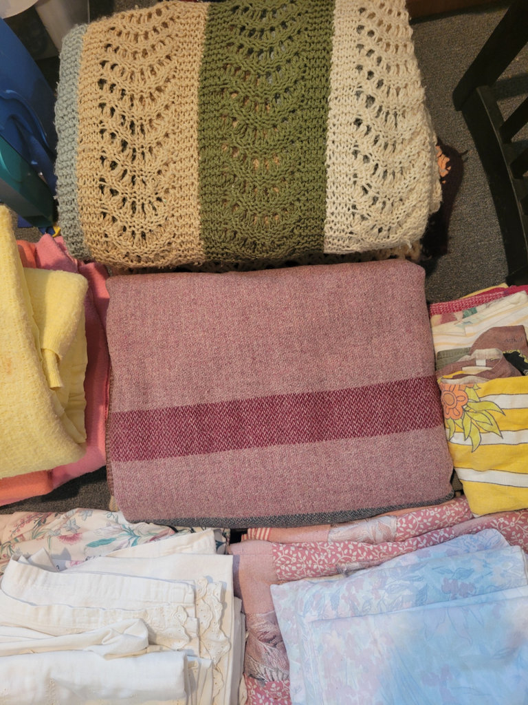 Collection of Folded Blankets and Linens - image 2 of 2