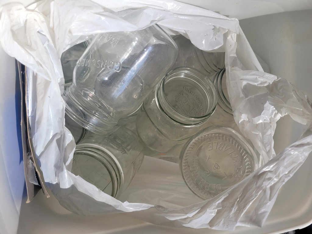 Large Black Enamel Pots with Glass Canning Jars  - image 6 of 10