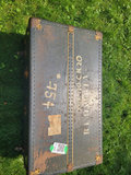 Vintage Metal Military Trunk - thumbnail 1 of 3