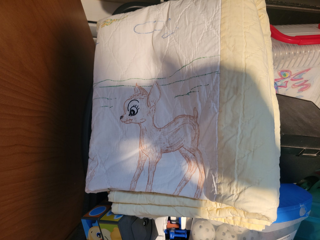 Storage Bin with Blanket and Various Household Items - image 2 of 2