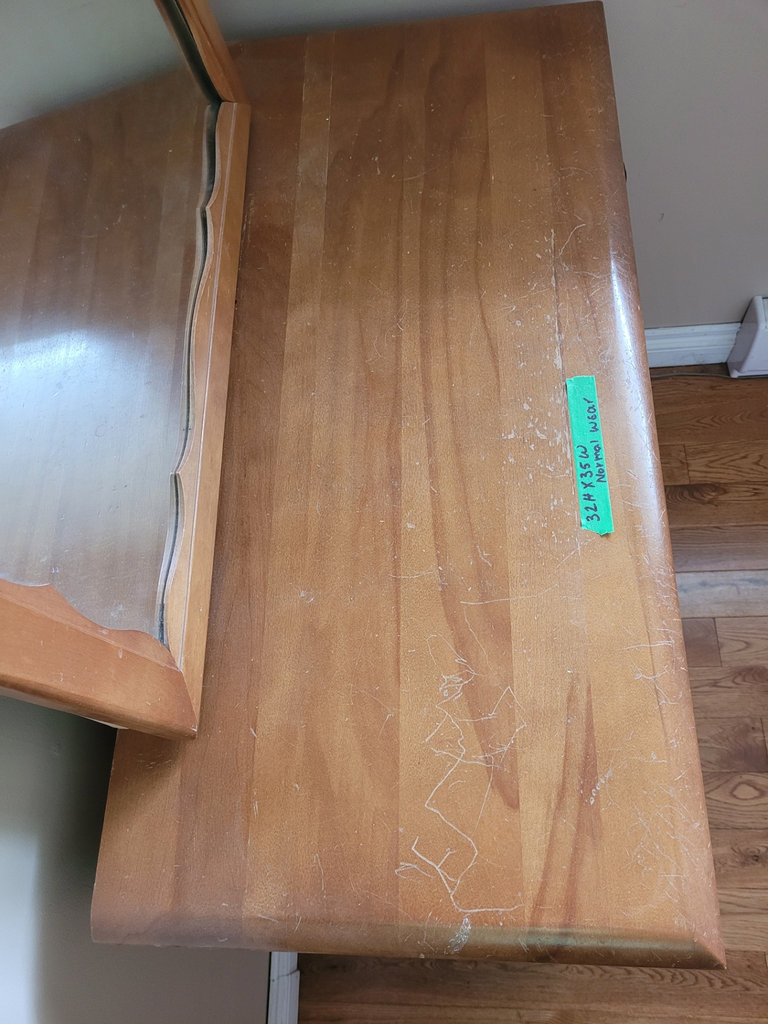 Wooden Dresser with Mirror - image 2 of 9