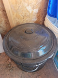 Large Black Enamel Pots with Glass Canning Jars  - thumbnail 5 of 10