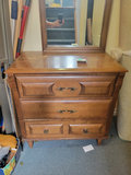 Wooden Dresser with Mirror - thumbnail 1 of 2
