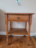Wooden Side Table with Drawer and Shelf - thumbnail 1 of 9