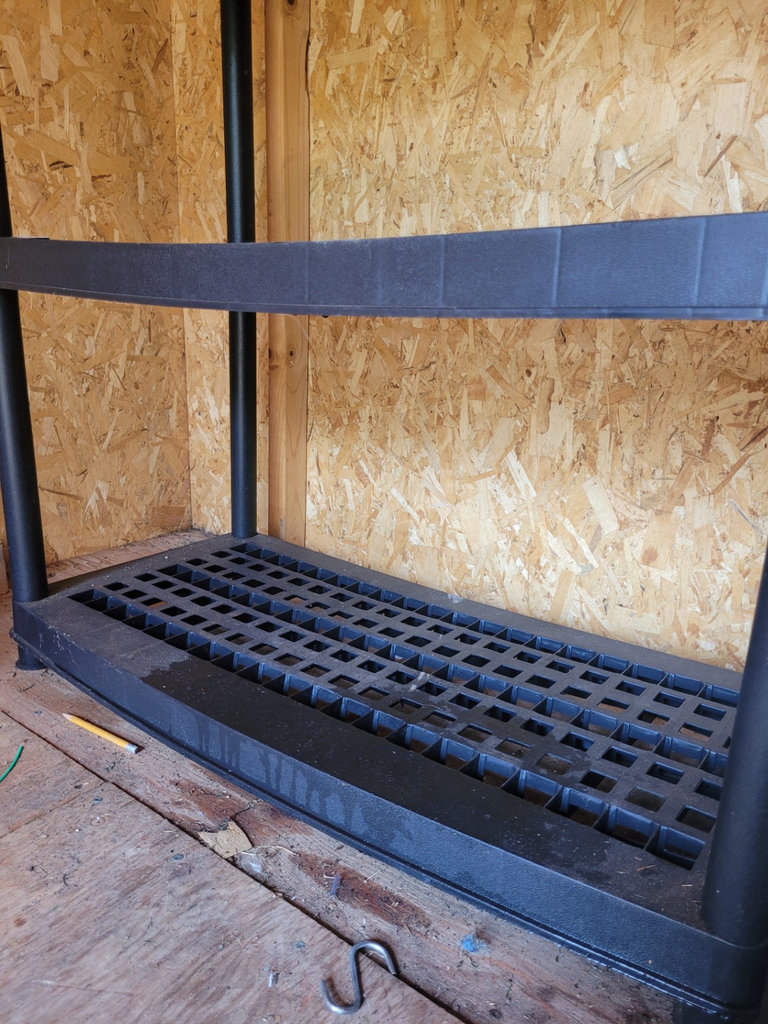Black Plastic Five-Shelf Storage Unit - image 6 of 7