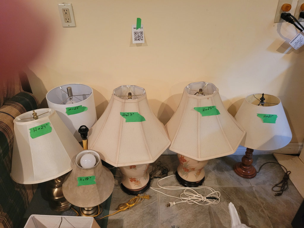 Table Lamps with Various Bases and Shades - image 1 of 4