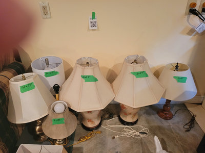Table Lamps with Various Bases and Shades - Image 1 of 4