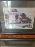 Two Framed Coastal and Street Scene Paintings - thumbnail 2 of 3