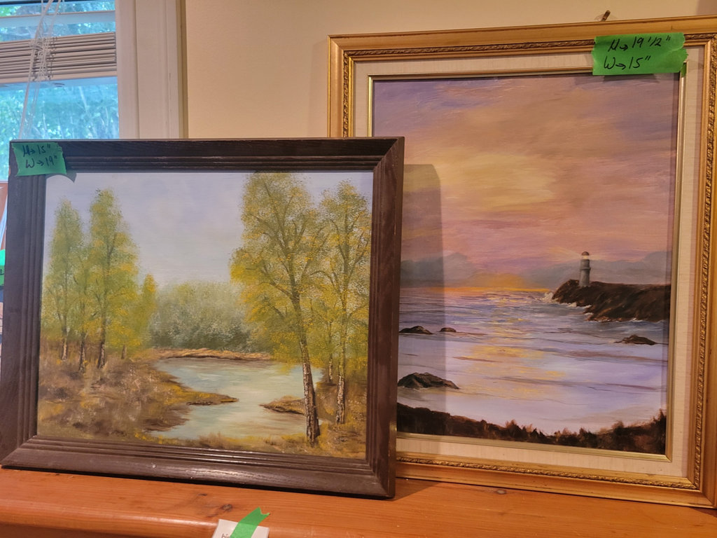 Two Framed Landscape Paintings - image 1 of 1