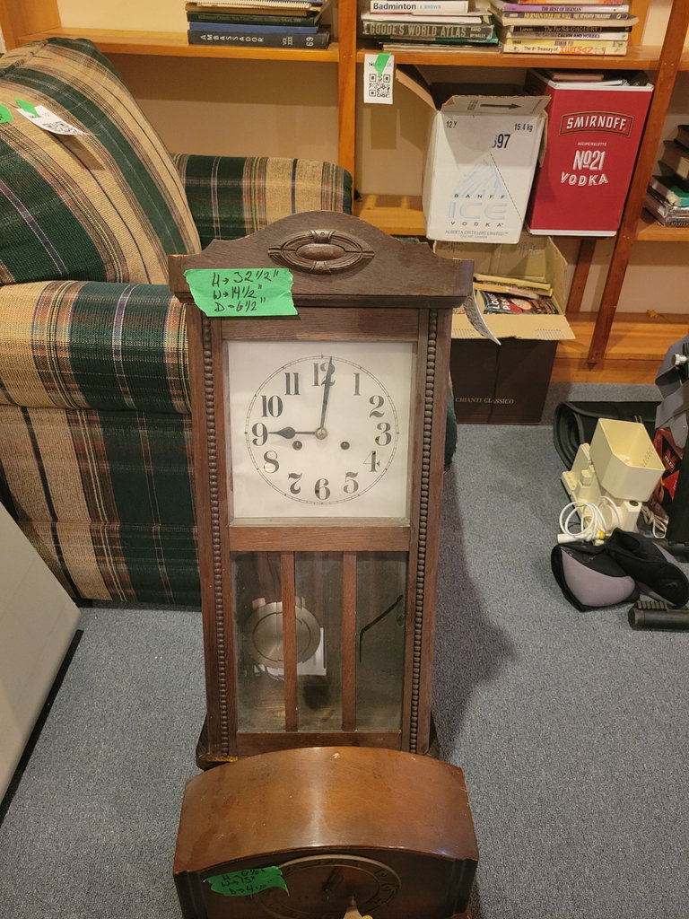 Two Wooden Mantel Clocks - image 1 of 2