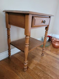 Wooden Side Table with Drawer and Shelf - thumbnail 2 of 9