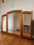 Tri-Fold Wooden Mirror Frame - thumbnail 1 of 7