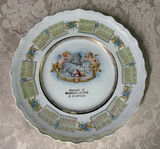 1910 Antique Calendar Plate Maine - thumbnail 1 of 3