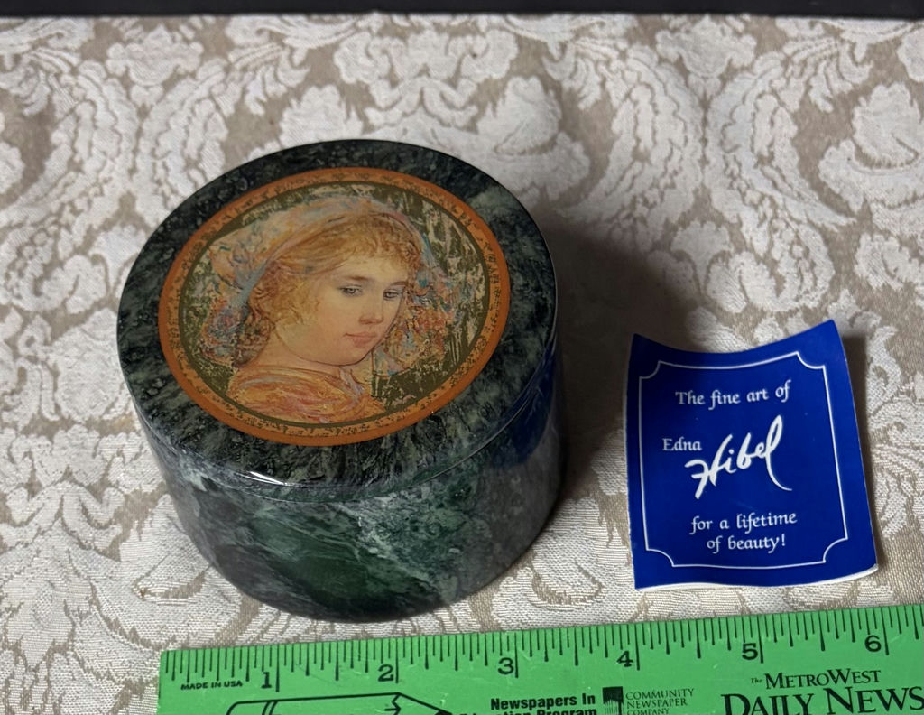 Edna Hibel Trinket Box - image 1 of 3