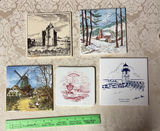 5 Vintage Tiles - thumbnail 1 of 2