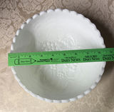 Vintage Fruit Motif Milk Glass Bowl - thumbnail 2 of 4