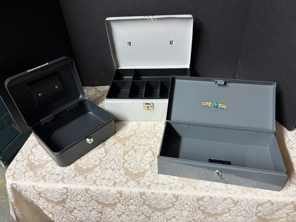 3 Pc Lot Strong Box, Money Box - image 2 of 2