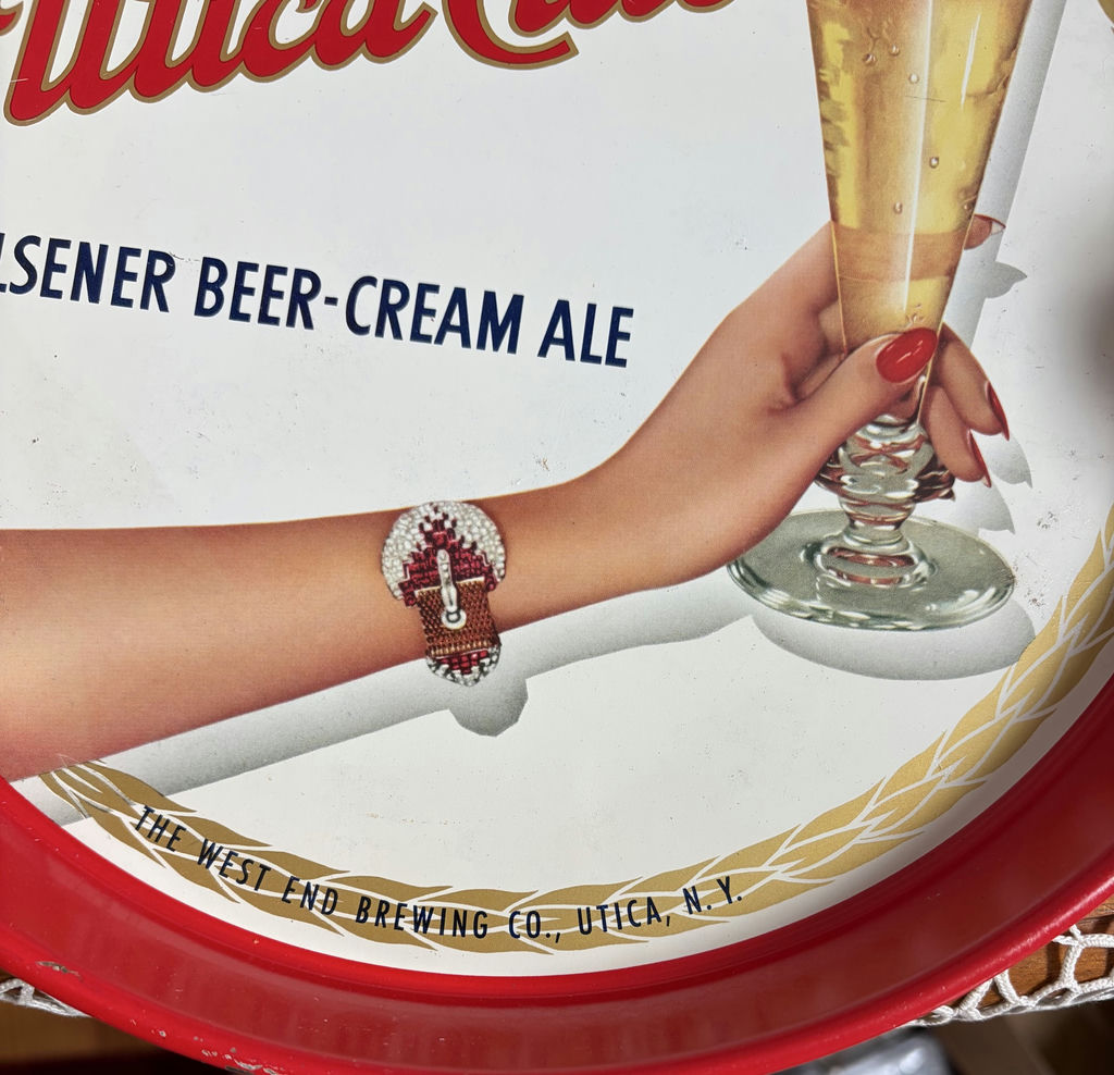 Vintage 12” Utica Club Beer Tray - image 4 of 4
