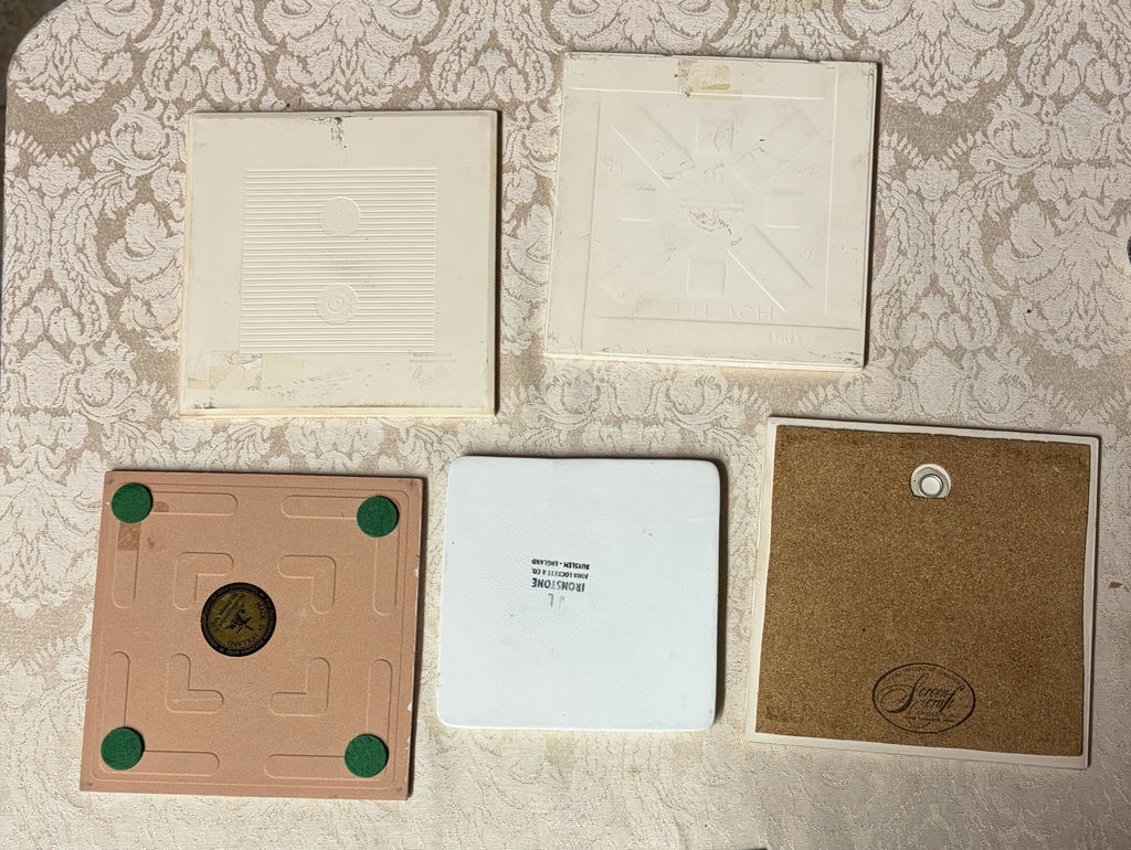 5 Vintage Tiles - image 2 of 2