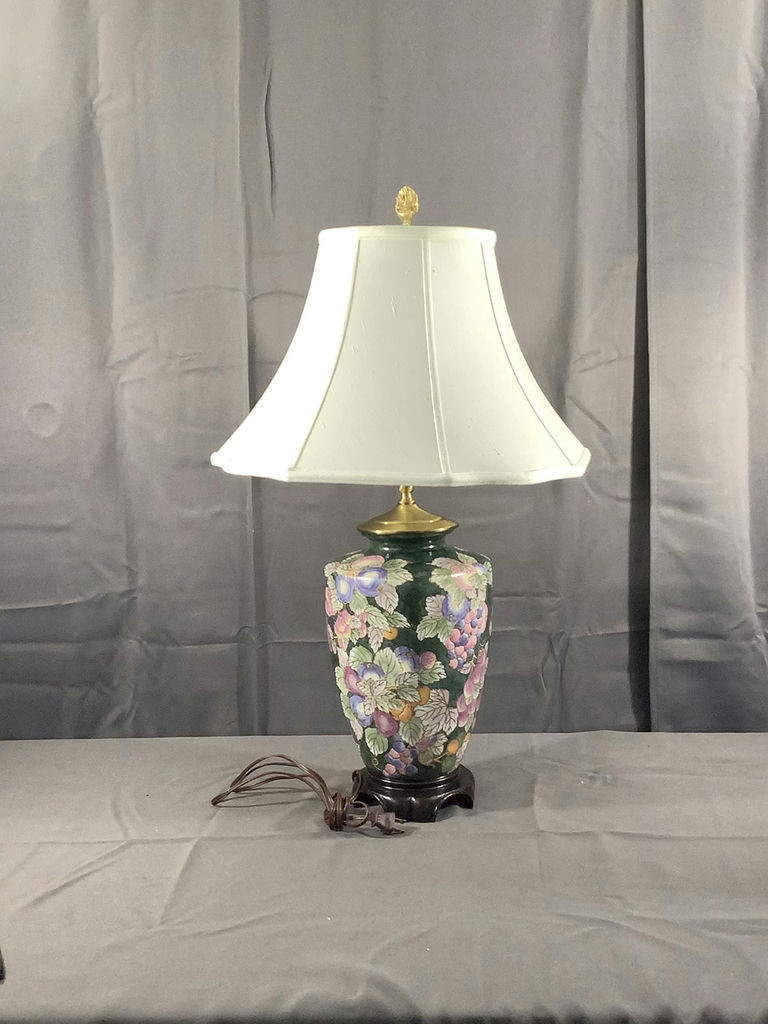 Green Ceramic Lamp And Vase - image 2 of 10