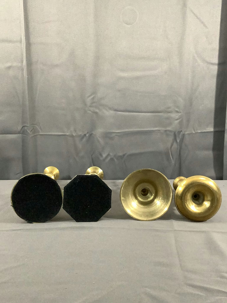 Brass Candleholders - image 3 of 6