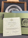 Franklin Mint 1975 / Wyeth "Skating on the Brandywine" Sterling Collector Plate - thumbnail 3 of 5