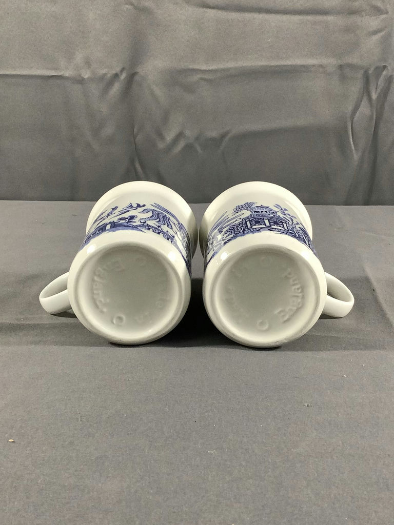 Churchill Blue Willow Coffee Mugs & Jug - image 3 of 7