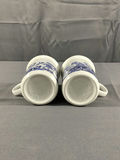 Churchill Blue Willow Coffee Mugs & Jug - thumbnail 3 of 7