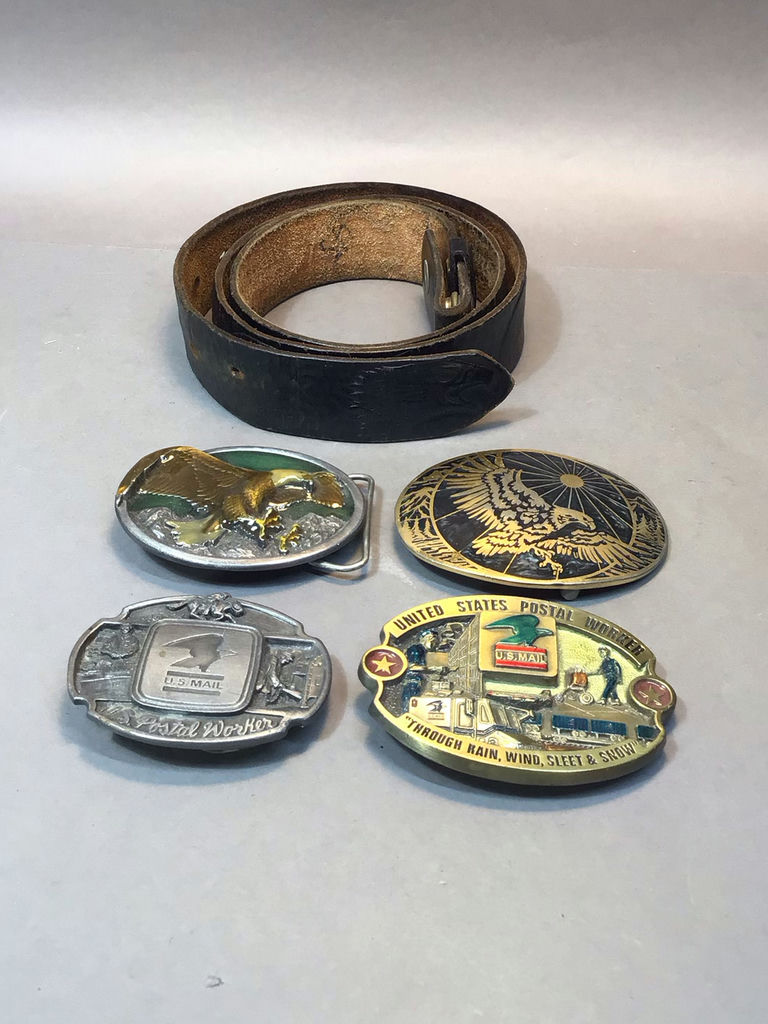 Eagle / US Mail Buckles & Belt - image 1 of 15