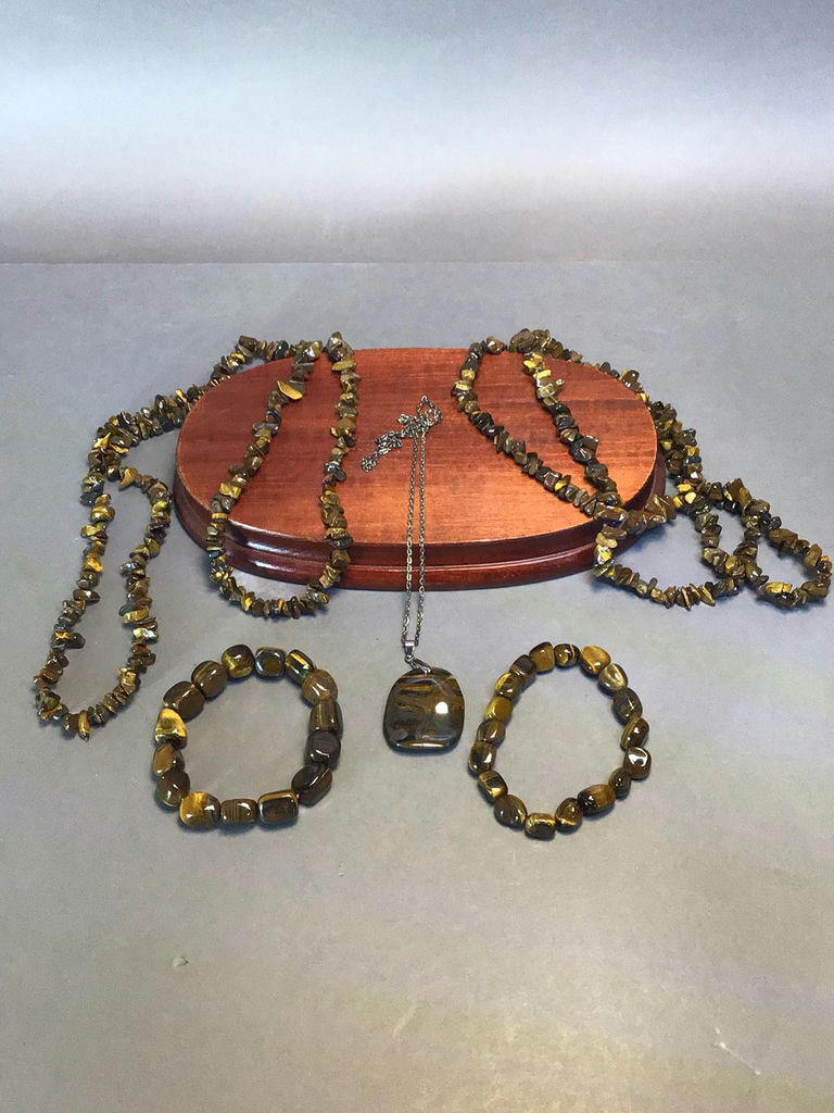 Vintage Tumbled Stone Bead Jewelry - image 6 of 9