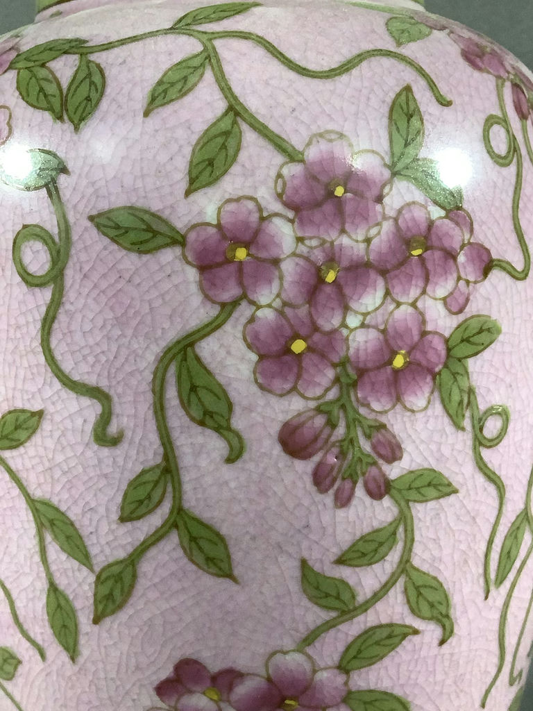 Pink & Green Floral Ginger Jars - image 3 of 6