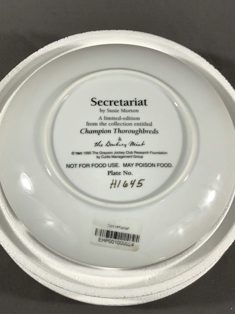 Danbury Mint- Racehorse Collector Plates - image 5 of 7