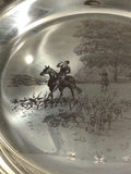 Franklin Mint 1974 / Wyeth "Riding to the Hunt" Sterling Collector Plate - thumbnail 11 of 11