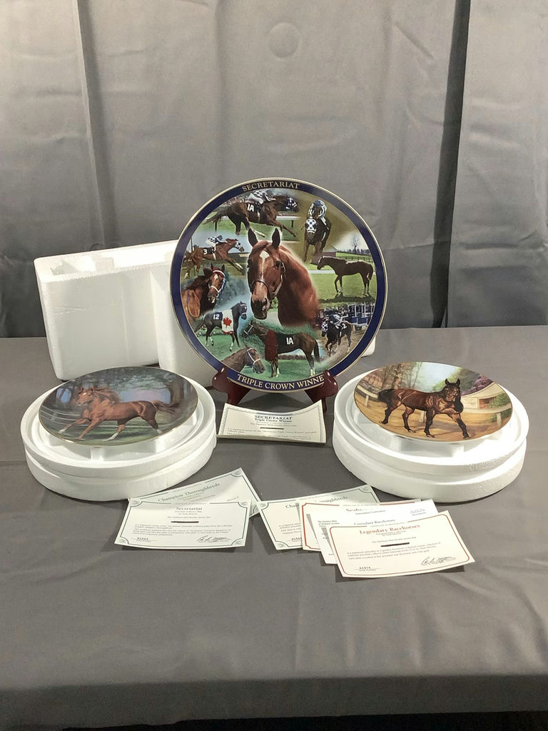Danbury Mint- Racehorse Collector Plates - image 1 of 7