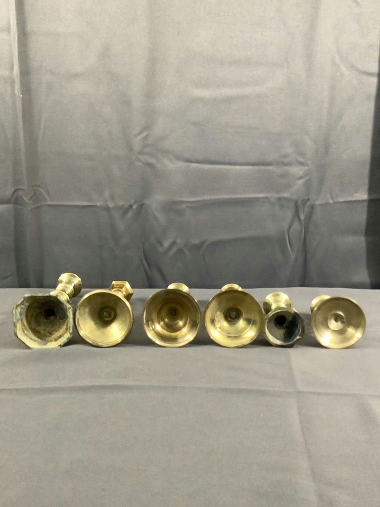 Brass Candleholders - image 5 of 6