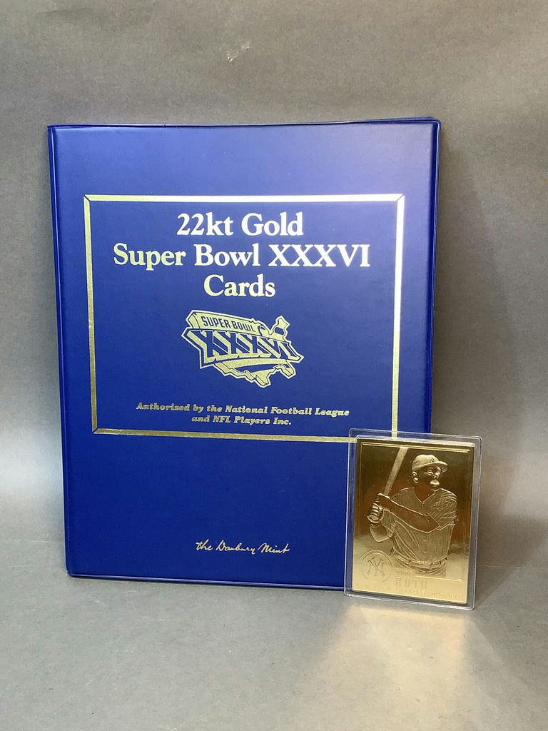Danbury Mint 22kt Sports Gold Collector Cards - image 1 of 16