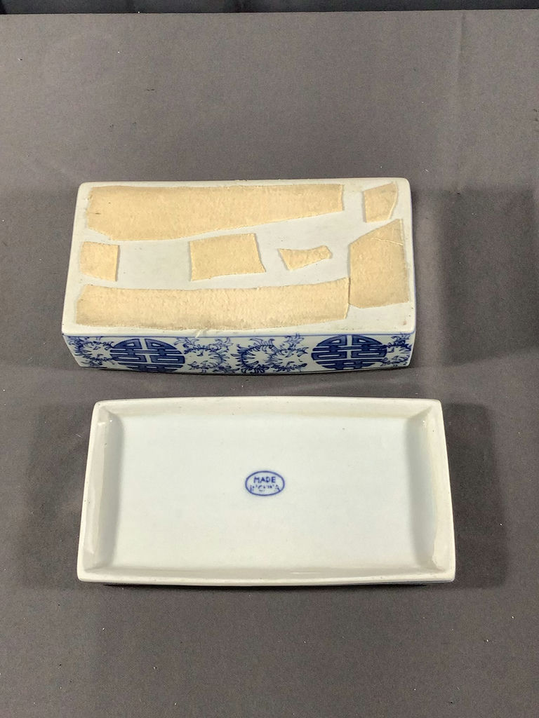 Asian Decorative Blue & White Ceramics - image 8 of 13