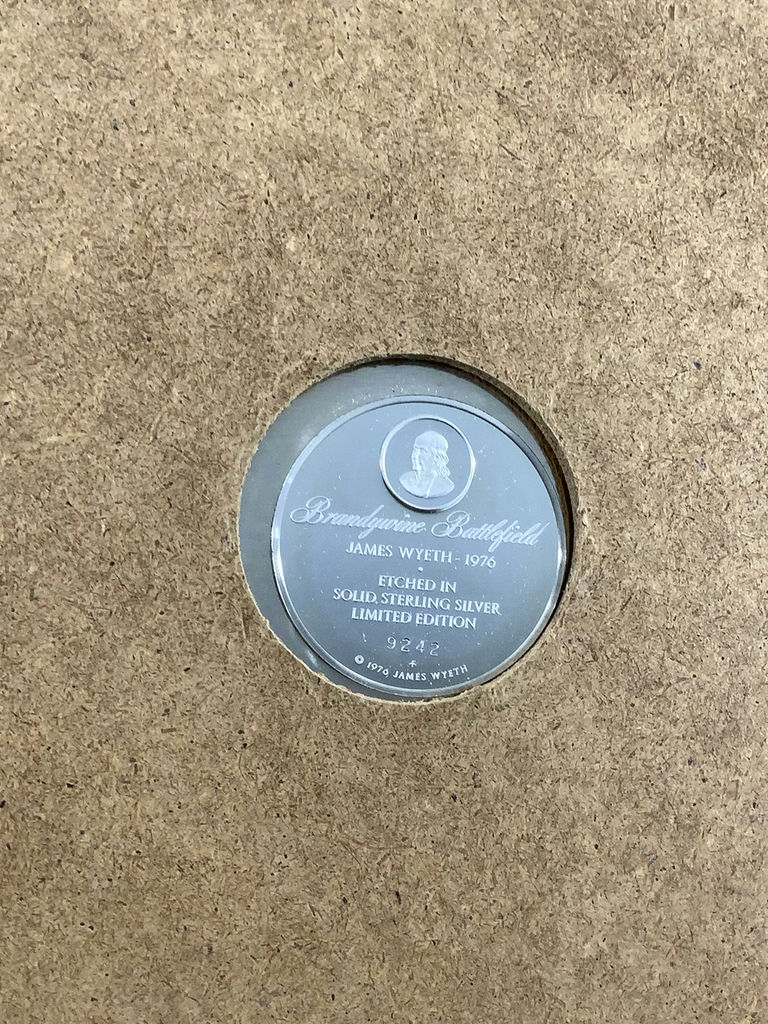 Franklin Mint 1976 / Wyeth "Brandywine Battlefield" Sterling Collector Plate - image 5 of 5