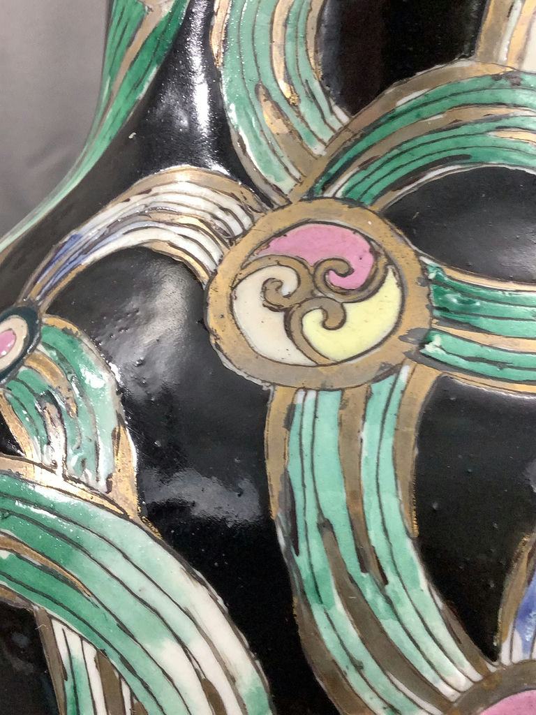 Green Ceramic Lamp And Vase - image 8 of 10