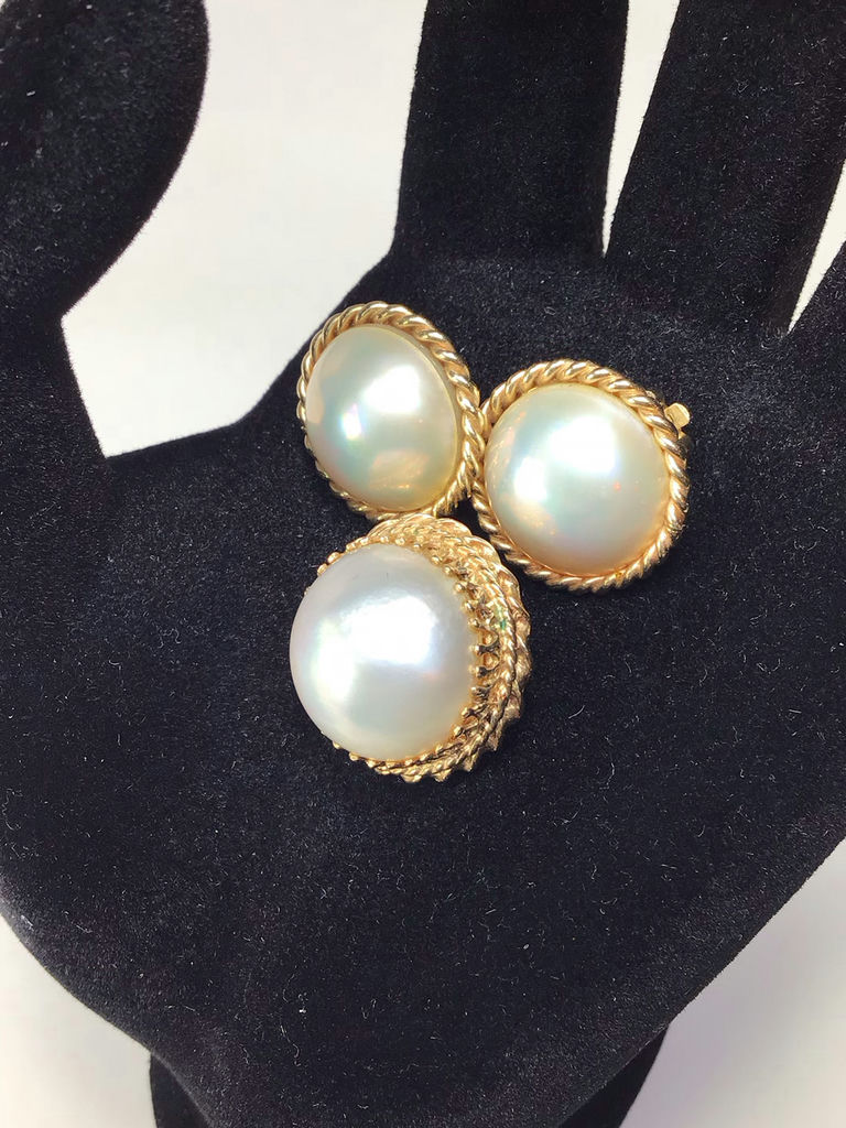 14K Yellow Gold & Pearl Jewelry (14+ dwt) - image 2 of 14
